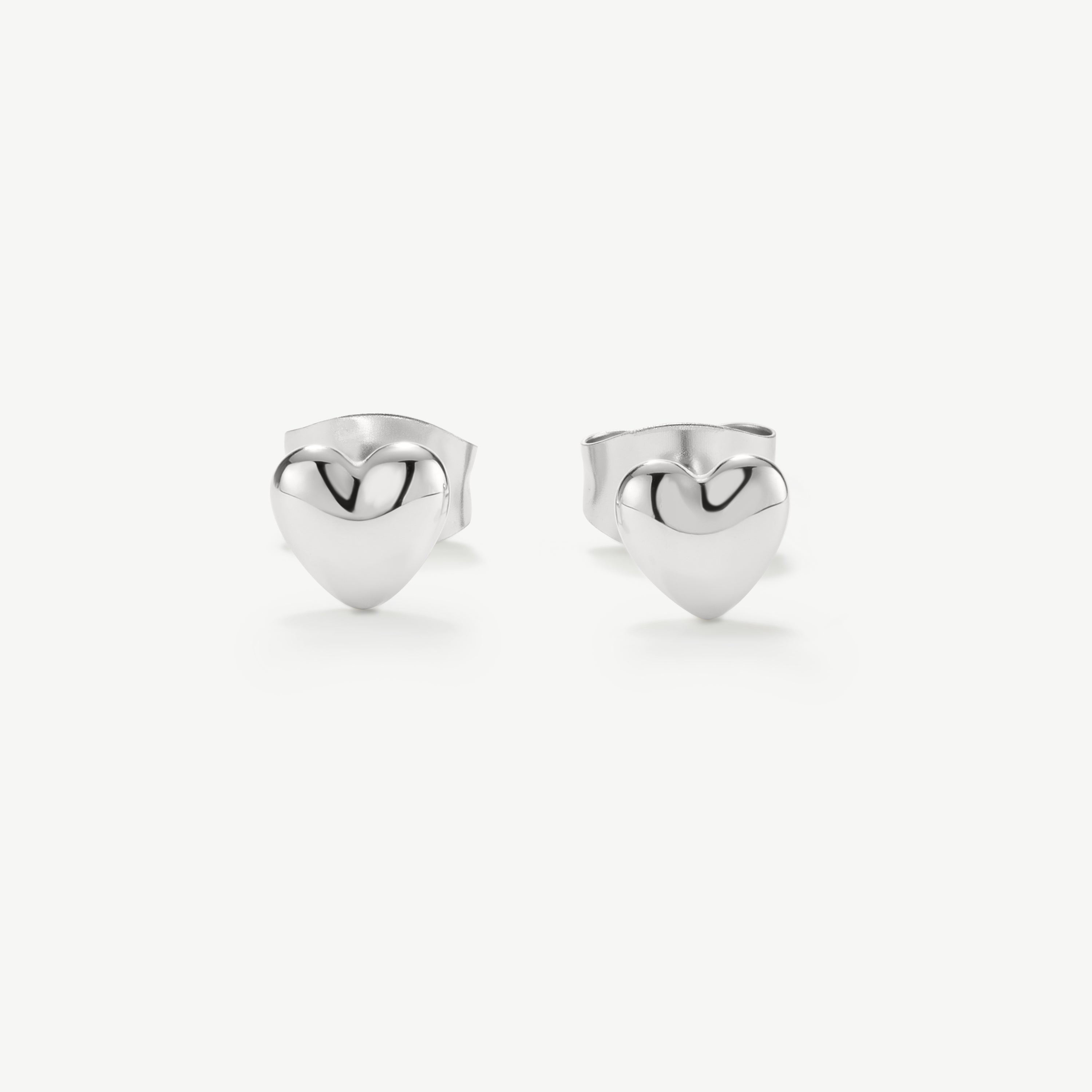 Classic Heart Stud Earrings