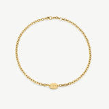 Engravable Chunky Oval Necklace