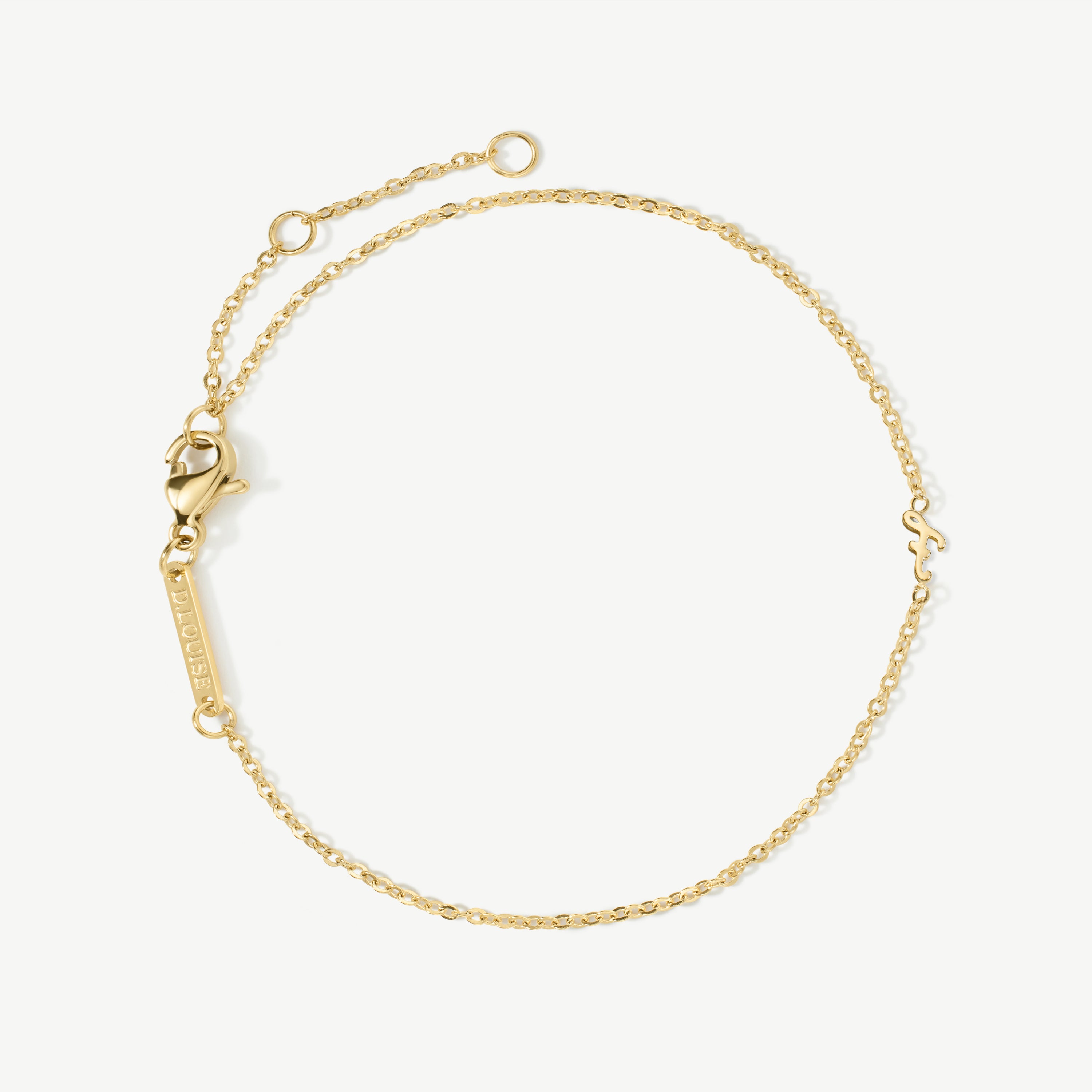 Initial Chain Bracelet