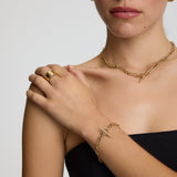 Love link T bar Chain Bracelet