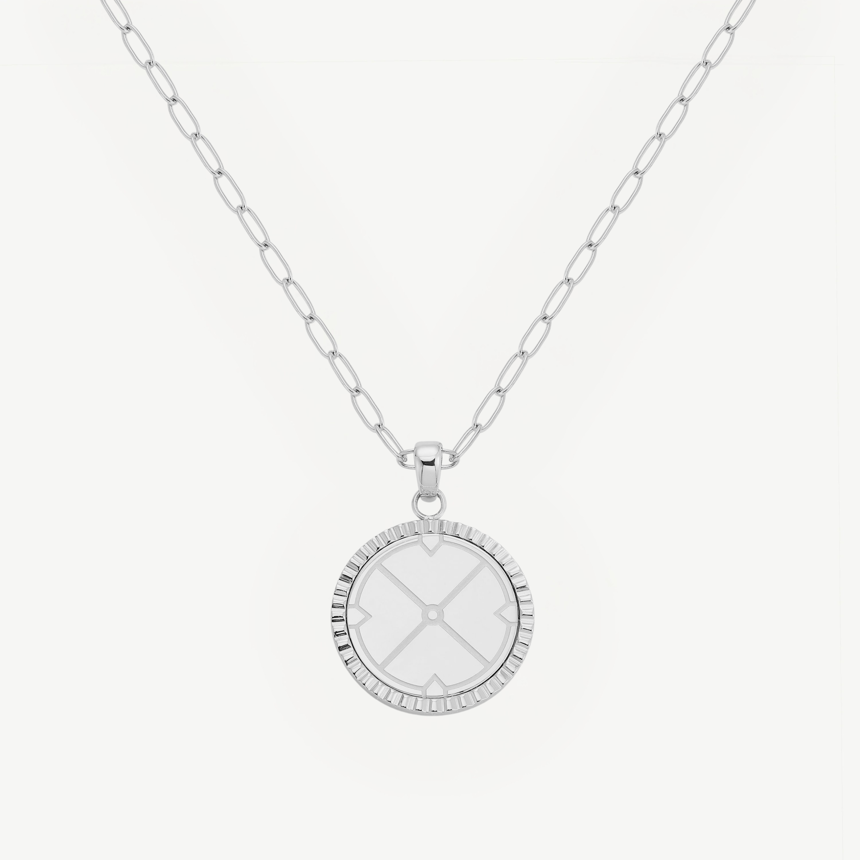 Engravable Compass Necklace