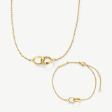 Linked Necklace & Bracelet