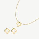 Clover Earrings & Necklace