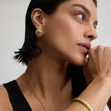 Vintage Brown Gloss Earrings