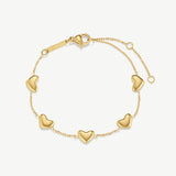 Bubble Heart Multi Bracelet