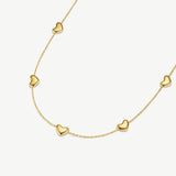 Bubble Heart Multi Necklace