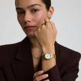 Classic Link Round Gold Watch