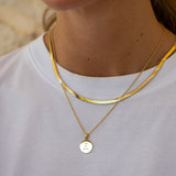 Engravable Classic Disc Necklace