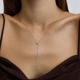 Mini Heart Lariat Necklace