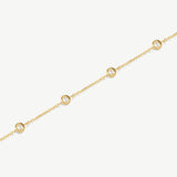 Multi Stone Chain Bracelet