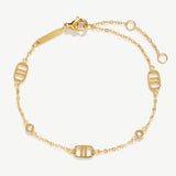 Multi Signature Bracelet with Stones