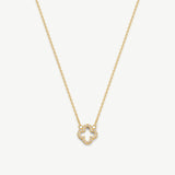 Pavé Clover Pendant Necklace