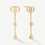 Signature Drop earrings with Stones